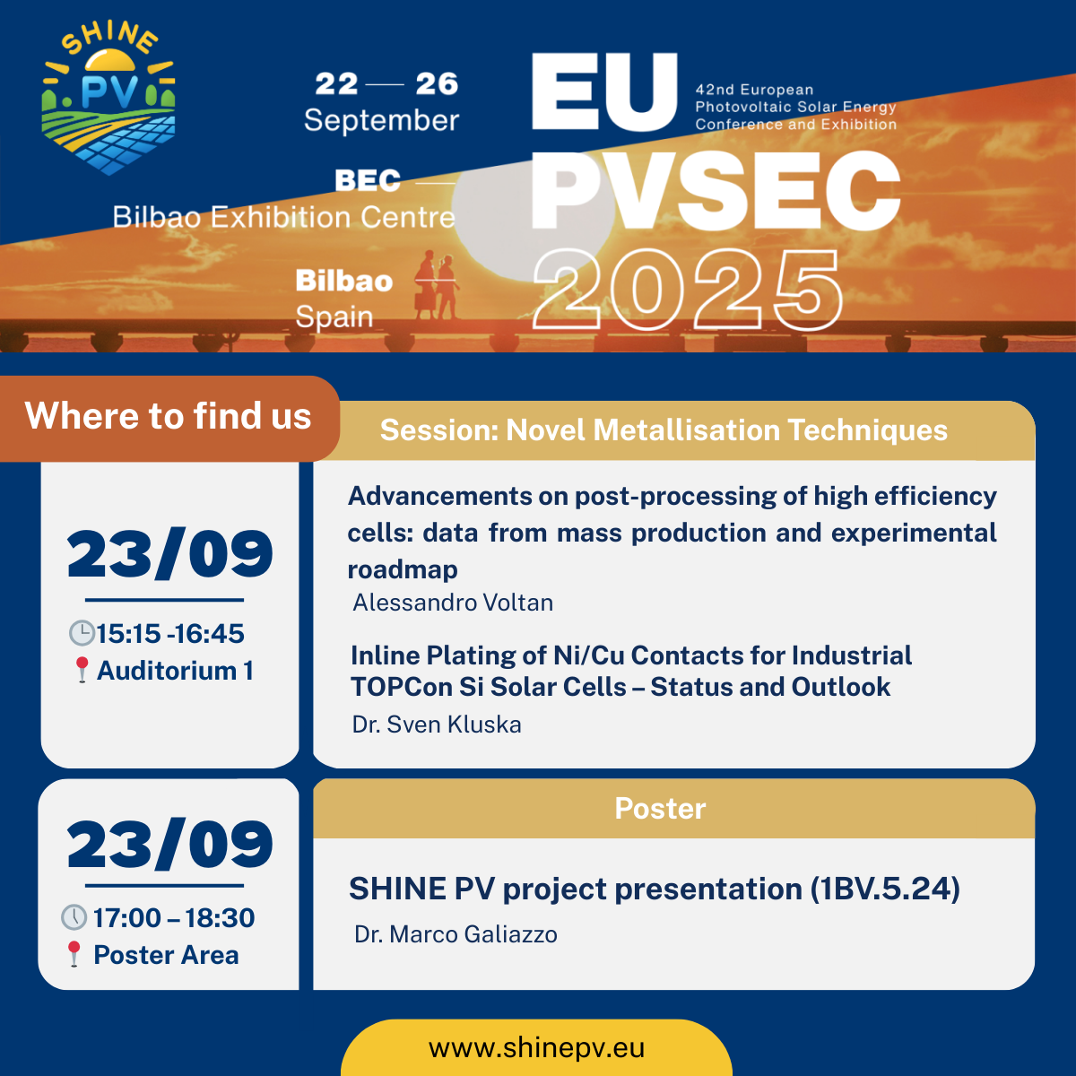 Event Participation: EU PVSEC 2025
